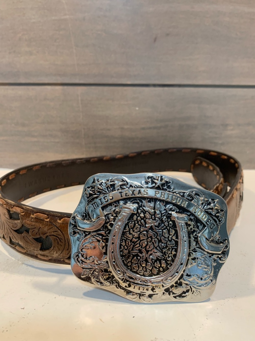 Idyllwind Women Miss Tesas Prison Rodeo Belt Brown Leather "Boss Lady" S Western